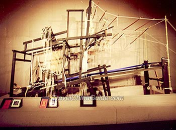 Ancient Chinese Weaving Machine exhibited in the museum